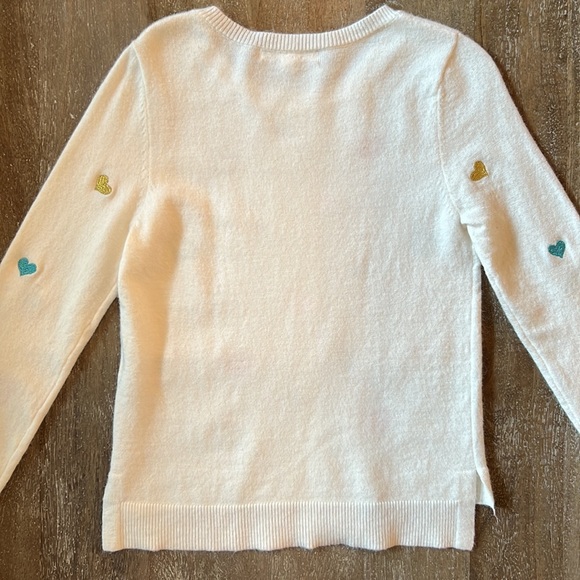 Copper Key Embroidered Hearts Sweater - Picture 3 of 6